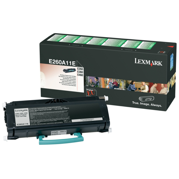 Lexmark E260A11E Toner-kit return program, 3.500 pages/5% for Lexmark E 260/360/460/462