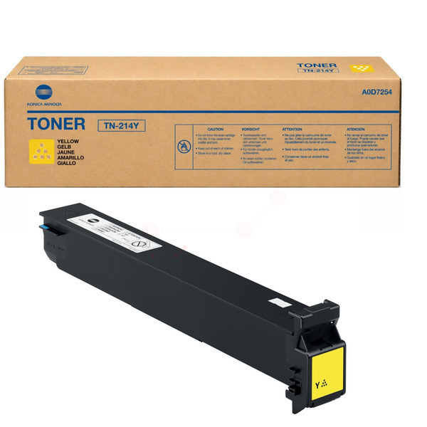 picture Konica Minolta A0D7254/TN-214Y Toner yellow, 18.500 pages/5% for KM bizhub C 200