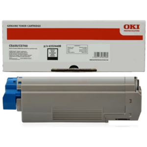 OKI 43324408 Toner black, 6.000 pages/5% for OKI C 5600