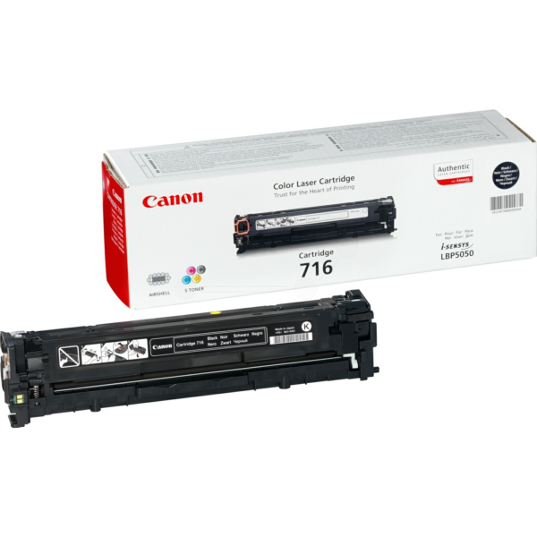 Canon 1980B002/716BK Toner cartridge black, 2.300 pages/5% for Canon LBP-5050