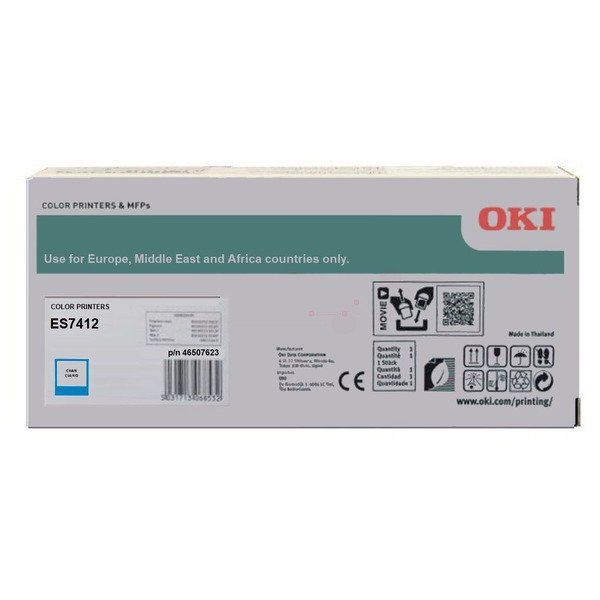 OKI 46507623 Toner-kit cyan, 11.500 pages for OKI ES 7412