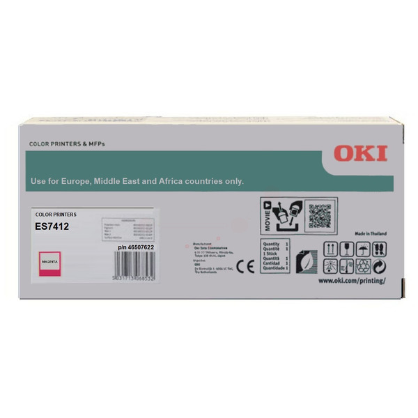 picture OKI 46507622 Toner-kit magenta, 11.500 pages for OKI ES 7412