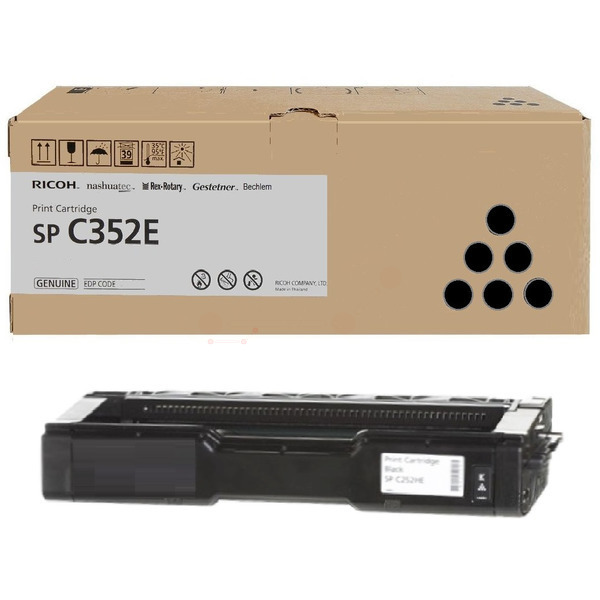 Ricoh 407383/TYPE SP352E Toner-kit black, 7.000 pages ISO/IEC 19752 for Ricoh SP C 352