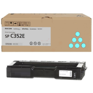 picture Ricoh 407384/TYPE SP352E Toner-kit cyan, 6.000 pages ISO/IEC 19752 for Ricoh SP C 352