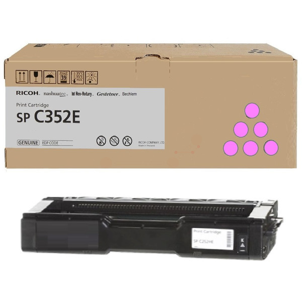 Ricoh 407385/TYPE SP352E Toner-kit magenta, 6.000 pages ISO/IEC 19752 for Ricoh SP C 352