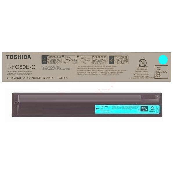 Toshiba 6AJ00000113/T-FC50E-C Toner cyan, 33.600 pages for Toshiba E-Studio 2555