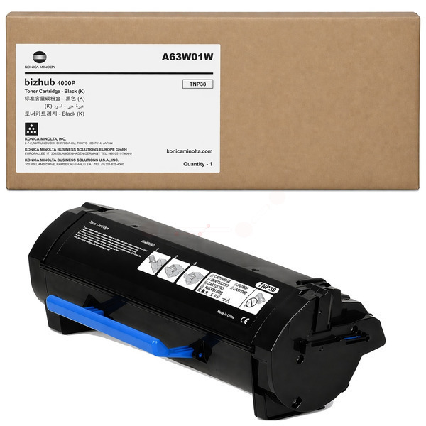 Konica Minolta A63W01W/TNP-38 Toner-kit black, 20.000 pages for KM bizhub 4000 P