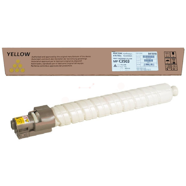 Ricoh 841818 Toner yellow, 18.000 pages for Ricoh Aficio MP C 3003/3004