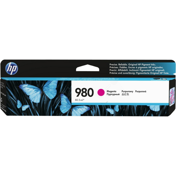 HP D8J08A/980 Ink cartridge magenta, 6.600 pages ISO/IEC 24711 80.5ml for HP OfficeJet X 555