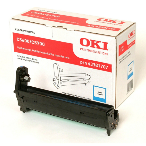 OKI 43381707 Drum kit cyan, 20.000 pages for OKI C 5600