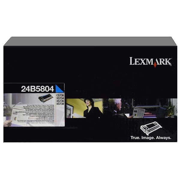Lexmark 24B5804 Toner cartridge cyan return program, 10.000 pages for Lexmark XS 734