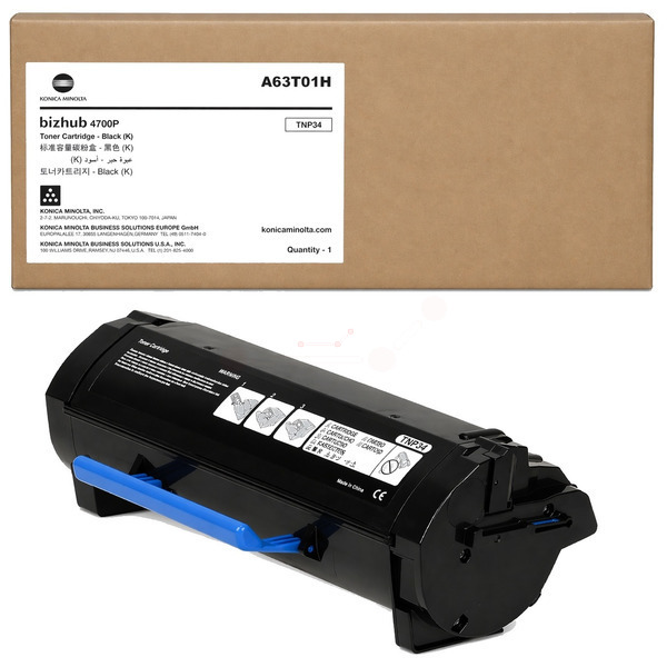 Konica Minolta A63T01H/TNP-34 Toner-kit black return program, 20.000 pages for KM bizhub 4700 P