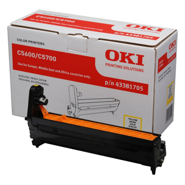 OKI 43381705 Drum kit yellow, 20.000 pages for OKI C 5600