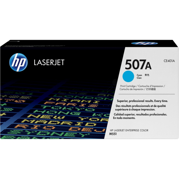 picture HP CE401A/507A Toner cartridge cyan, 6.000 pages ISO/IEC 19798 for HP LaserJet EP 500