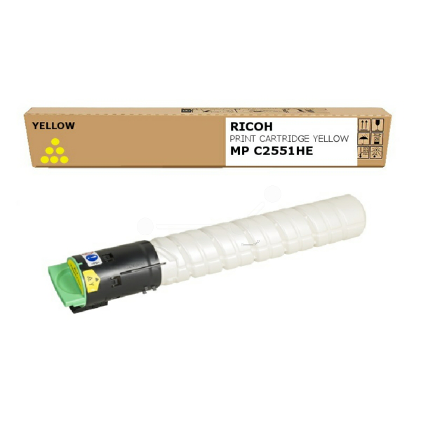 Ricoh 842062/TYPE MPC2551HE Toner yellow, 9.500 pages for Ricoh Aficio MP C 2051
