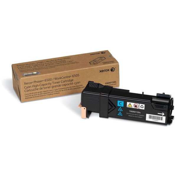 Xerox 106R01594 Toner cyan, 2.500 pages for Xerox Phaser 6500