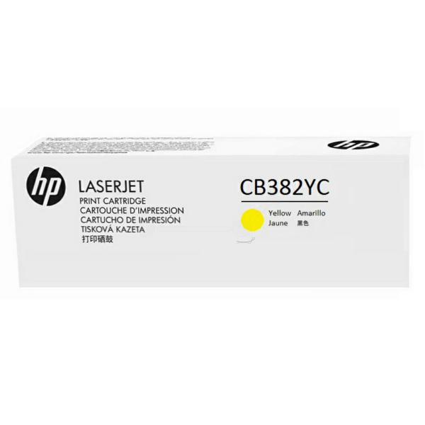 HP CB382YC/824A Toner yellow Contract, 31.000 pages ISO/IEC 19798 for HP CLJ CP 6015/CM 6040