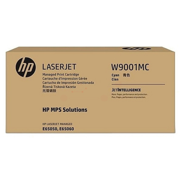 HP W9001MC Toner cartridge cyan Contract, 28.000 pages ISO/IEC 19798 for HP E 65050
