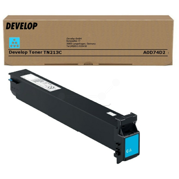 picture Develop A0D74D2/TN-213C Toner cyan, 19.000 pages/5% for Develop Ineo + 203/253