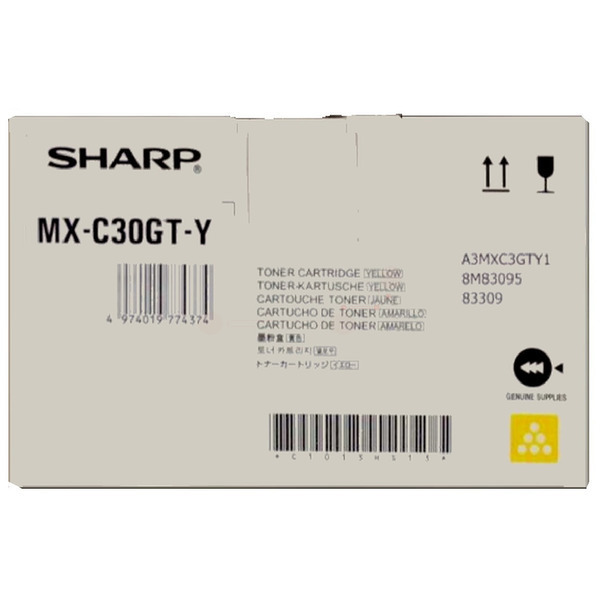 Sharp MXC-30GTY Toner-kit yellow, 6.000 pages ISO/IEC 19752 for Sharp MX-C 250 F