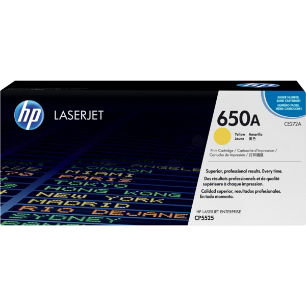 picture HP CE272A/650A Toner cartridge yellow, 15.000 pages ISO/IEC 19798 for HP CLJ CP 5525