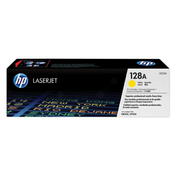picture HP CE322A/128A Toner yellow, 1.300 pages ISO/IEC 19798 for HP LJ Pro CP 1525