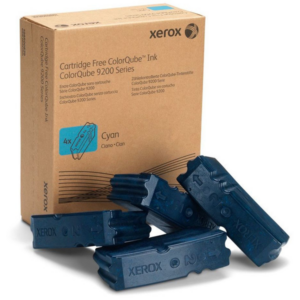 Xerox 108R00833 Dry ink in color-stix cyan Contract, 4x9.250 pages Pack=4 for Xerox ColorQube 9200
