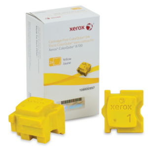 picture Xerox 108R00997 Dry ink in color-stix yellow, 2x4.200 pages Pack=2 for Xerox ColorQube 8700/8900