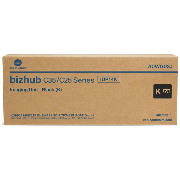 Konica Minolta A0WG03J/IUP-14K Drum kit black, 20.000 pages for KM bizhub C 25/35