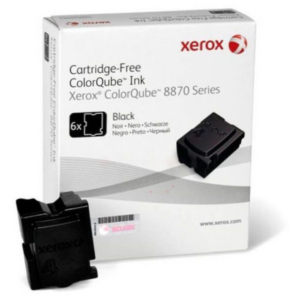 Xerox 108R00957 Dry ink in color-stix black, 6x16.700 pages Pack=6 for Xerox ColorQube 8870
