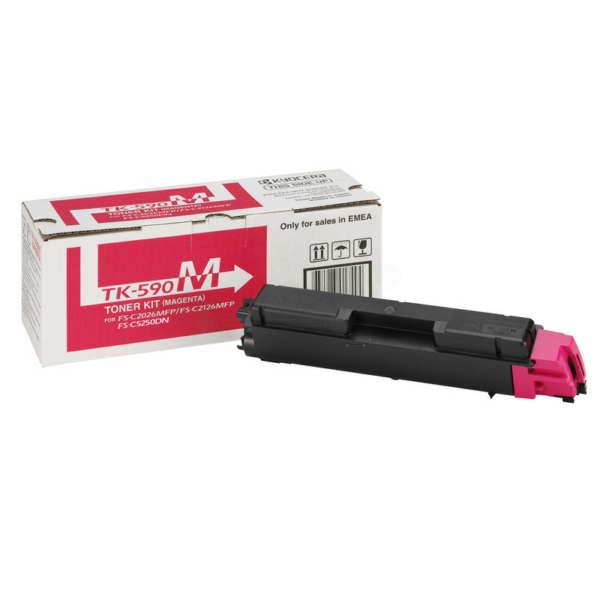 picture Kyocera 1T02KVBNL0/TK-590M Toner-kit magenta, 5.000 pages ISO/IEC 19798 for Kyocera FS-C 2026