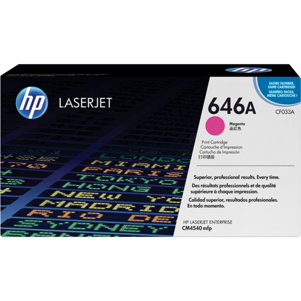 HP CF033A/646A Toner cartridge magenta, 12.500 pages/5% for HP CLJ CM 4540