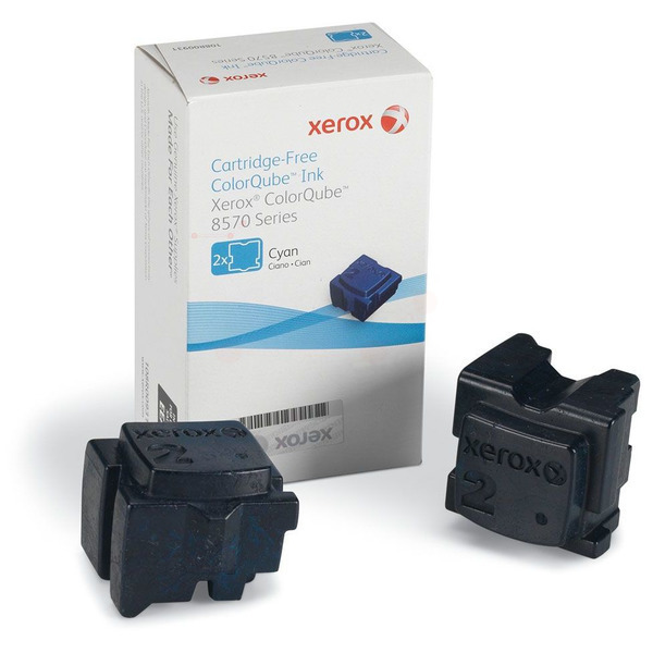 Xerox 108R00931 Dry ink in color-stix cyan twin pack, 2x4.400 pages Pack=2 for Xerox ColorQube 8570