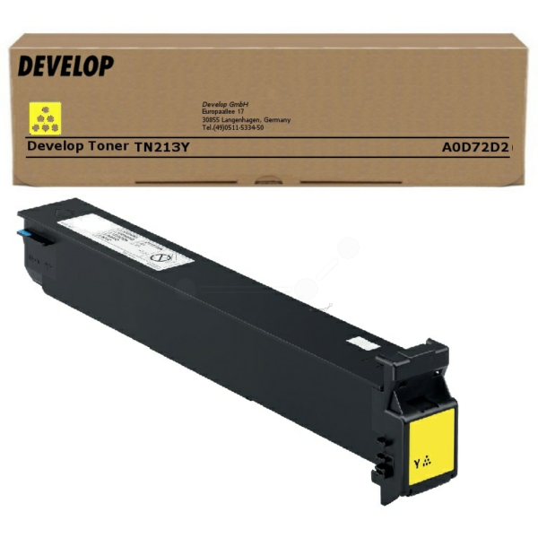 Develop A0D72D2/TN-213Y Toner yellow, 19.000 pages/5% for Develop Ineo + 203/253