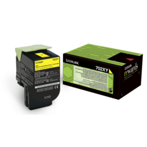 Lexmark 70C2XY0/702XY Toner-kit yellow extra High-Capacity return program, 4.000 pages ISO/IEC 19798 for Lexmark CS 510