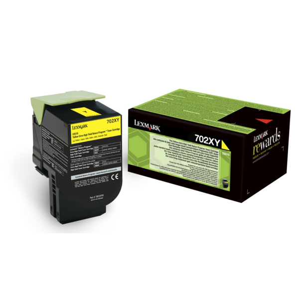 picture Lexmark 70C2XY0/702XY Toner-kit yellow extra High-Capacity return program, 4.000 pages ISO/IEC 19798 for Lexmark CS 510