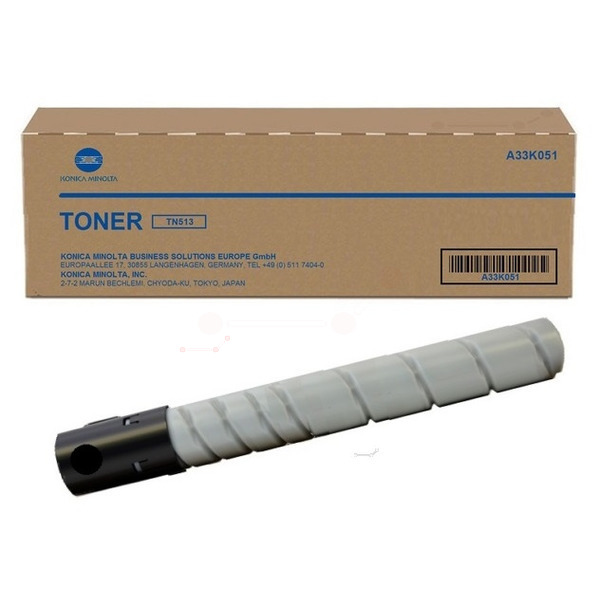 Konica Minolta A33K051/TN-513 Toner black, 29.280 pages/5% for KM bizhub 454 e