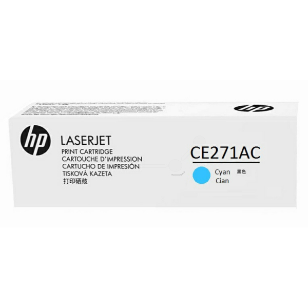 picture HP CE271AC/650A Toner cartridge cyan Contract, 15.000 pages ISO/IEC 19798 for HP CLJ CP 5525