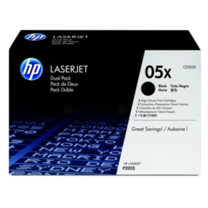 HP CE505XD/05XD Toner cartridge black twin pack, 2x6.500 pages ISO/IEC 19752 Pack=2 for HP LaserJet P 2055
