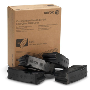 Xerox 108R00836 Dry ink in color-stix black Contract, 4x9.250 pages Pack=4 for Xerox ColorQube 9200
