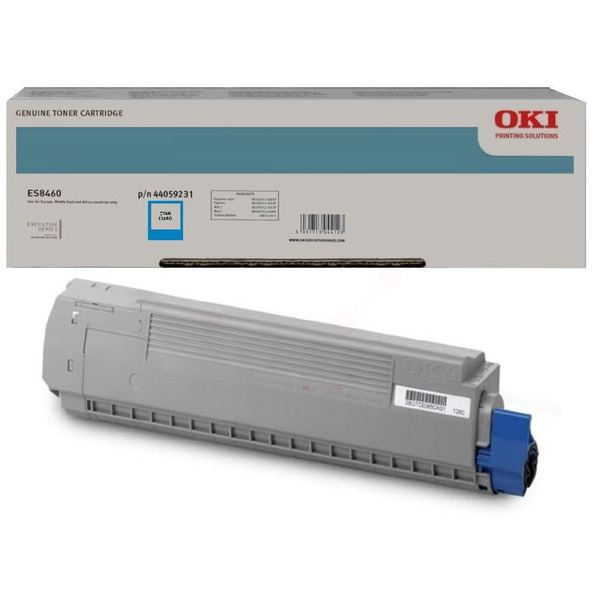 OKI 44059231 Toner cyan, 9.000 pages ISO/IEC 19752 for OKI ES 8460