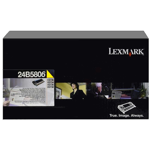 Lexmark 24B5806 Toner cartridge yellow return program, 10.000 pages for Lexmark XS 734