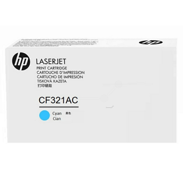 HP CF321AC/653A Toner cartridge cyan Contract, 16.500 pages ISO/IEC 19798 for HP Color LaserJet M 680