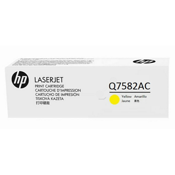 HP Q7582AC/503A Toner cartridge yellow Contract, 6.000 pages/5% for HP Color LaserJet 3800