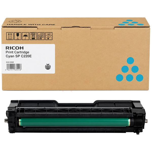 Ricoh 406097/SPC220E Toner cyan, 2.000 pages/5% for Ricoh Aficio SP C 220