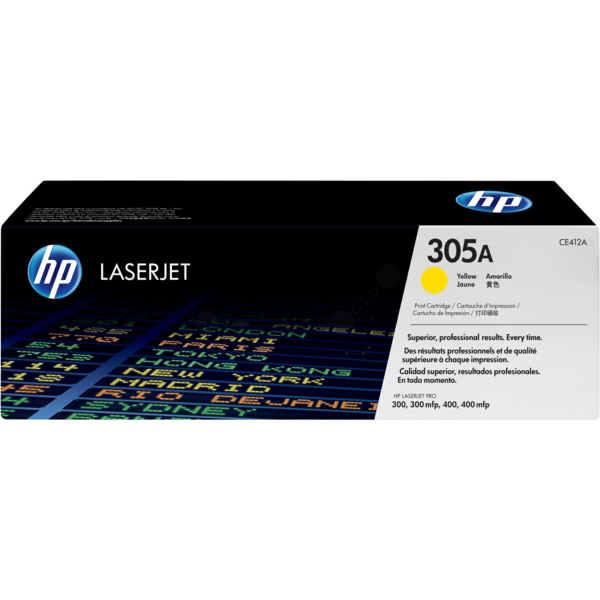 picture HP CE412A/305A Toner cartridge yellow, 2.600 pages ISO/IEC 19798 for HP LaserJet M 375