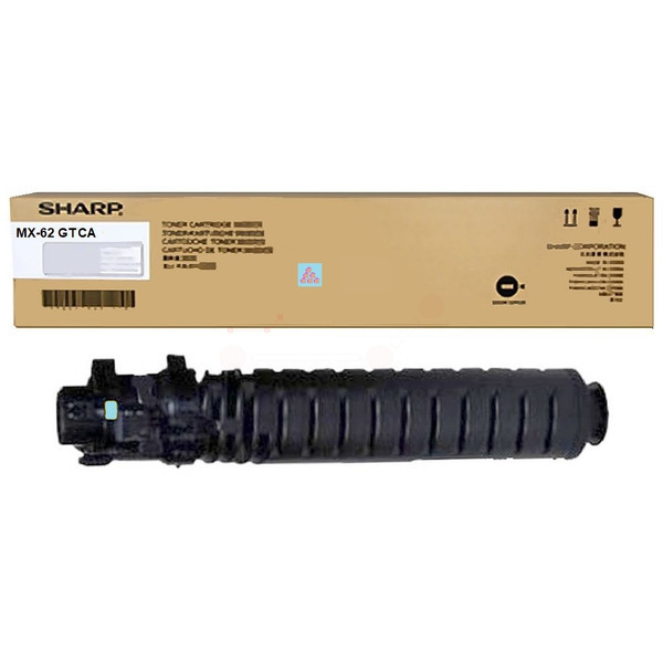 picture Sharp MX-62GTCA Toner cyan, 40.000 pages for Sharp MX 6240