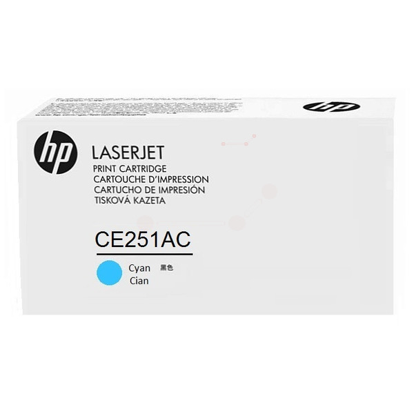 picture HP CE251AC/504A Toner cartridge cyan Contract, 7.000 pages ISO/IEC 19798 for HP CLJ CP 3525
