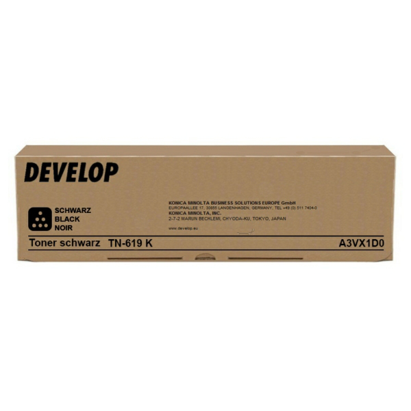 Develop A3VX1D0/TN-619K Toner black, 66.500 pages for Develop Ineo + 1060/4070