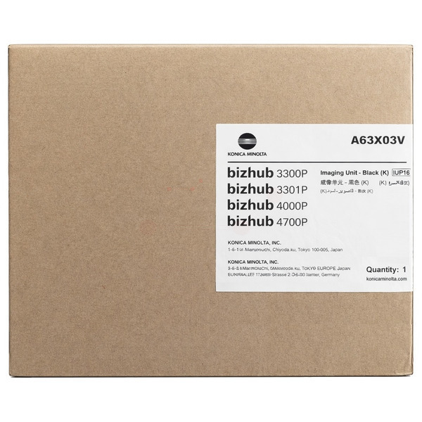 Konica Minolta A63X03V/IUP-16 Drum kit, 60.000 pages for KM Bizhub 3300 P/4000 P/4700 P
